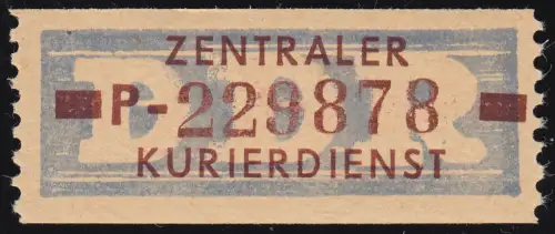 20-P Service-B, billet de brun sur violet, ** frais de port