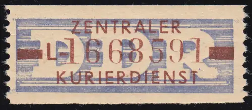 20-L-Neudruck Dienst-B, Billet braun auf violett, ** postfrisch