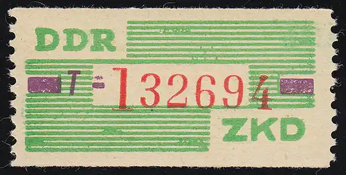 24-T Service-B, billet rouge sur vert, ** frais de port