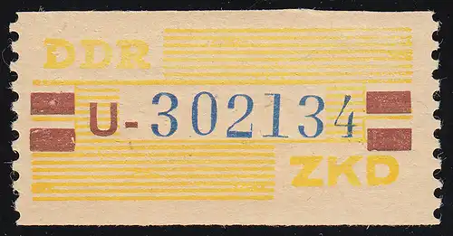 25-U-N Service-B, billet bleu sur jaune, impression ** frais de port