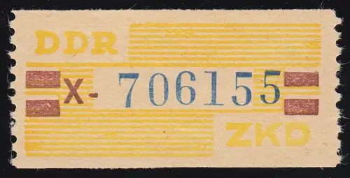25-X-N Service-B, billet bleu sur jaune, impression ** frais de port