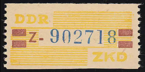 25-Z-N Service-B, billet bleu sur jaune, impression ** frais de port