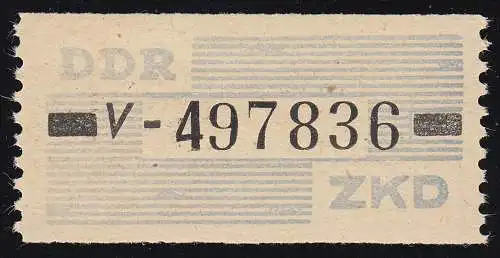 26-V Dienst-B, Billet schwarz auf blau, ** postfrisch