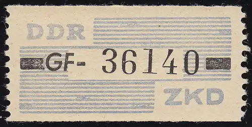 26-GF Dienst-B, Billet schwarz auf blau, ** postfrisch