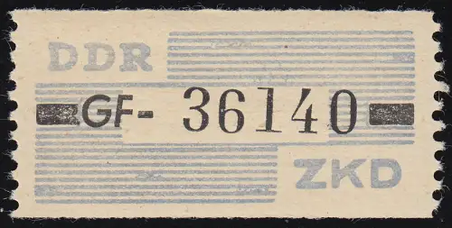 26-GF Dienst-B, Billet schwarz auf blau, ** postfrisch