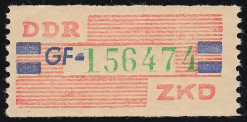 27-GF Dienst-B, Billet grün auf zinnober, ** postfrisch