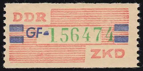 27-GF Service-B, billet vert sur zinnober, ** frais de port