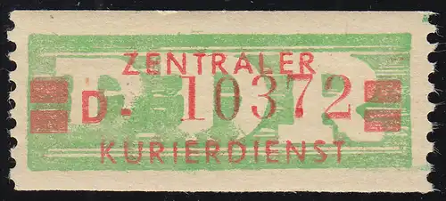 31aI-D Dienst-B, Billet alte Zeichnung, rot auf grün, ** postfrisch