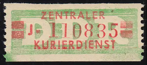 31aI-J Service-B, billette vieux dessin, rouge sur vert, ** frais de port