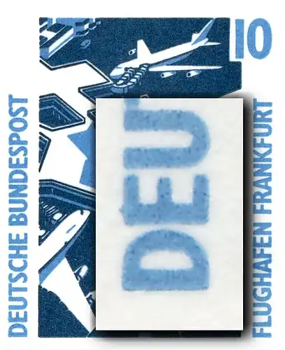 34II MH SWK - avec un trait PLF sur l'E de DEUTS, case 4, **