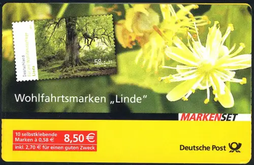 93 MH Wohlfahrt Bäume Linde 2013, Erstverwendungsstempel Bonn