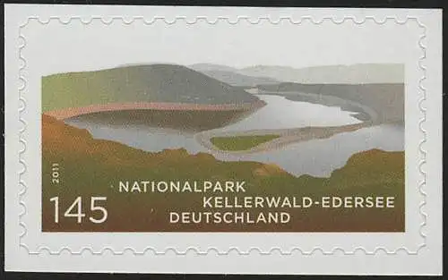 2863 Kellerwald-Edersee SELBSTKLEBEND auf neutraler Folie, postfrisch **