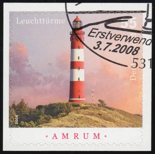 2683 Leuchtturm Amrum SELBSTKLEBEND auf neutraler Folie, O