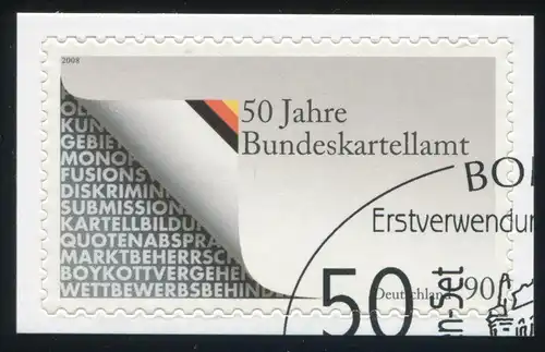 2655 Bundeskartellamt SELBSTKLEBEND auf neutraler Folie O