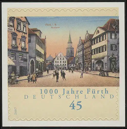 2584 Fürth SELBSTKLEBEND auf neutraler Folie **