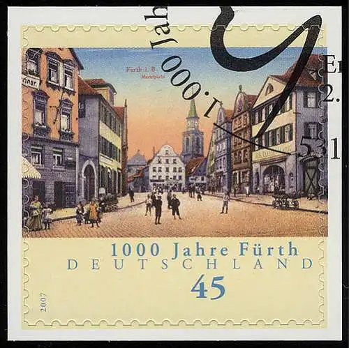 2584 Fürth SELBSTKLEBEND auf neutraler Folie EV-O