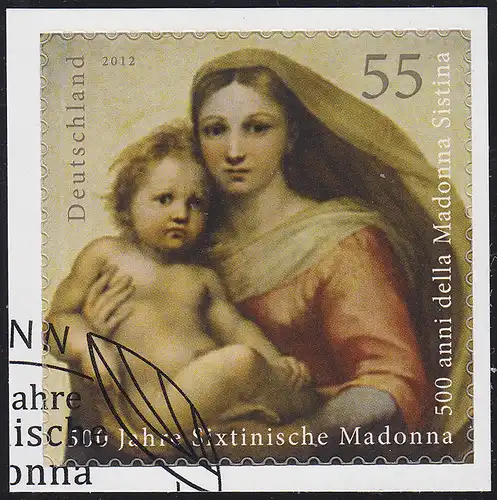 2965 Madonna Sixtine SEULEMENT sur une feuille neutre, O