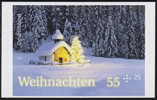 2966 Weihnachten 2012 SELBSTKLEBEND auf neutraler Folie, **