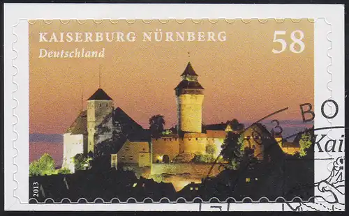 2978 Kaiserburg Nürnberg SELBSTKLEBEND auf neutraler Folie, O 