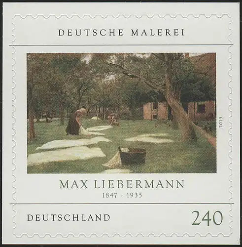 2979 Max Liebermann SELBSTKLEBEND auf neutraler Folie, **