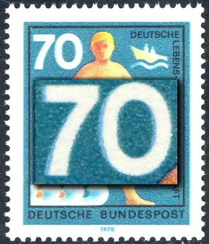 634DD DLRG Lumière de sauvetage 70 pf. - double pression de la couleur verte, **
