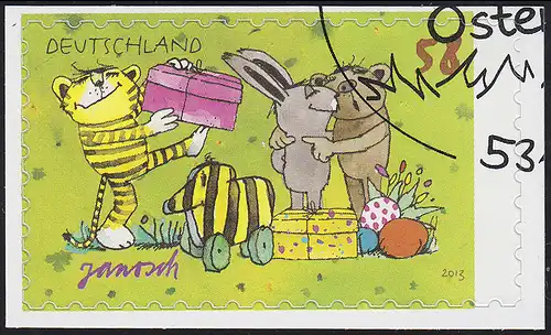 2996 Janosch: Ostern, SELBSTKLEBEND, auf neutraler Folie, O