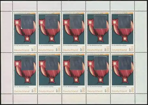 2080 Wohlfahrt Kosmos, Hologramm - Kometenkollision mit Jupiter - 10er-Bogen **