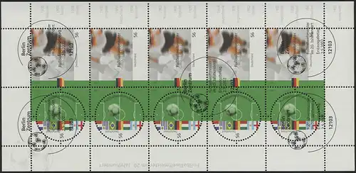 2258-2259 Champion du monde de football ZD - Bogen 10 mélangé ** / ESSt Berlin