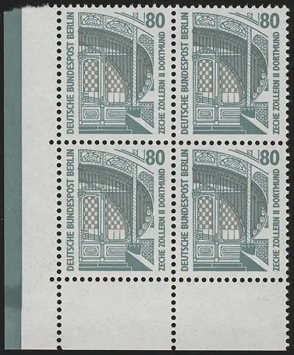 863 SWK 5 Pf Eck-Vbl. ul MIT Naht, postfrisch **