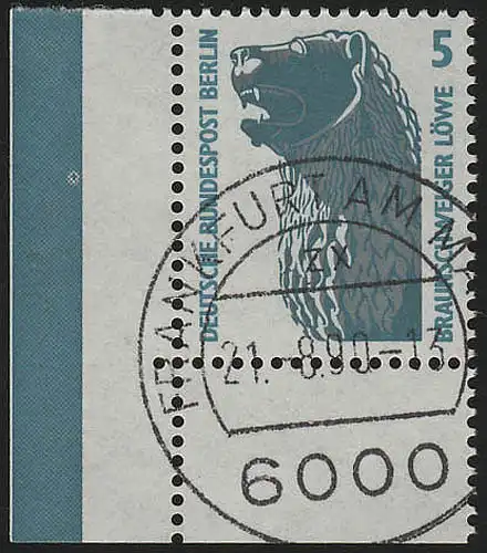 863 SWK 5 Pf Ecke ul OHNE Naht VS-O Ffm