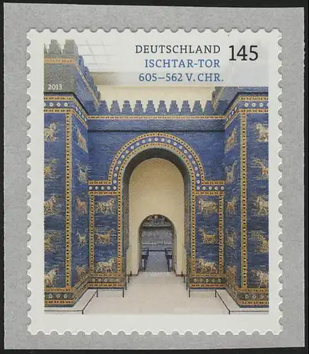 3002 Ischtar-Tor sk aus 100-Rolle mit GERADER Nummer ** postfrisch