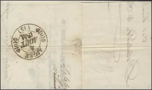 France Vorphilatelie Lettre d'information Angoulême 2.8.1841 vers Aigre 4.8. 1841