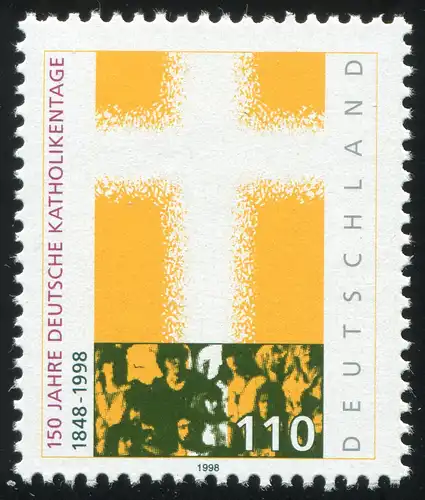 1995II Journée catholique: couleur au visage de la personne droite, case 4, **