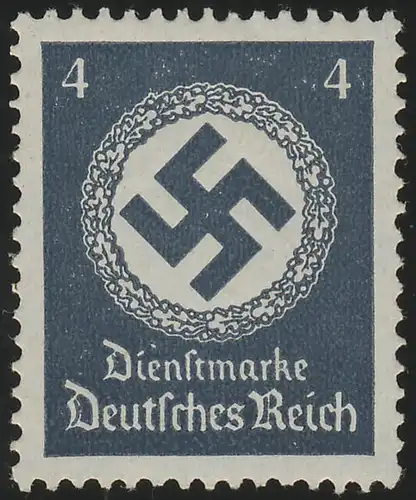 133 Behördendienst 4 Pf., Wasserzeichen Wz.4, ** / MNH