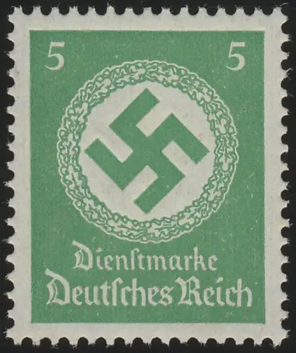 134 Service administratif 5 pf., Wz.4, ** - forte récifation du caoutchouc