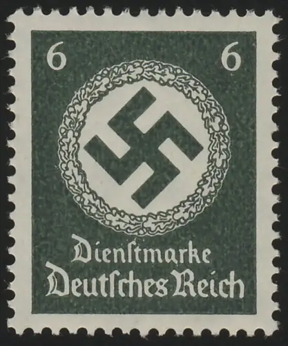 135 Behördendienst 6 Pf., Wz.4, **