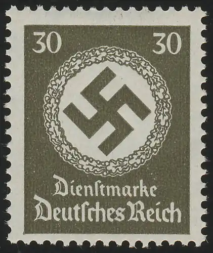 141 Service de l'administration 30 pf., Wz.4, ** - caoutchouc mat