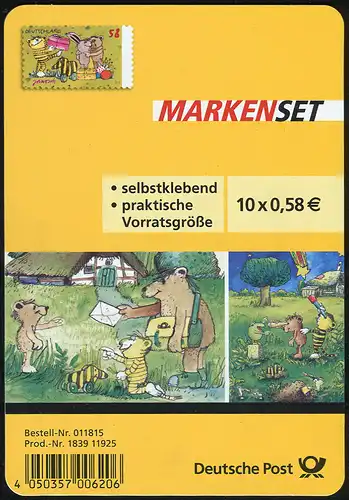 FB 28 Janosch: Pâques, feuille feuille en plastique avec coins ronds