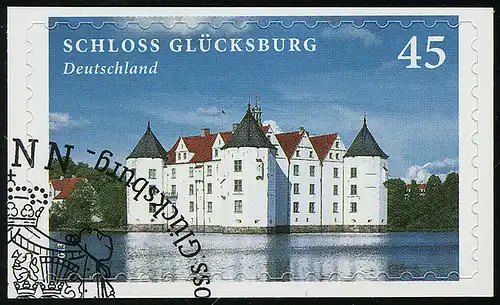 3016 Schloss Glücksburg, SELBSTKLEBEND, auf neutraler Folie, O