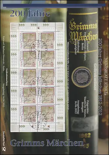 2938 200 ans Grimm Ã©conte de fÃate - Numisblatt 3/2012