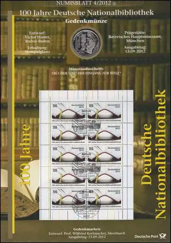 2956 Deutsche Nationalbibliothek Leipzig et Francfort/Main - Numisblatt 4/2012