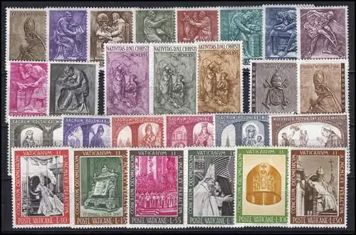 490-516 Vatikan-Jahrgang 1966 komplett, postfrisch