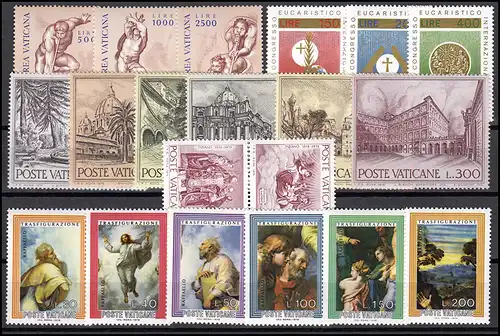 675-694 Vatikan-Jahrgang 1976 komplett, postfrisch ** / MNH