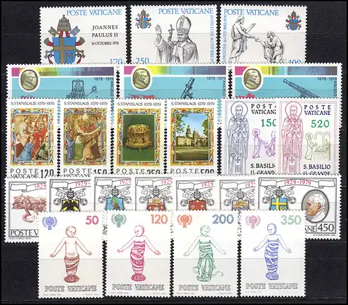 736-758 Vade-mecum du Vatican en 1979, complet, frais de port