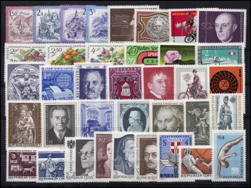 1437-1473 Autriche-Janvier 1974 complet, frais de port