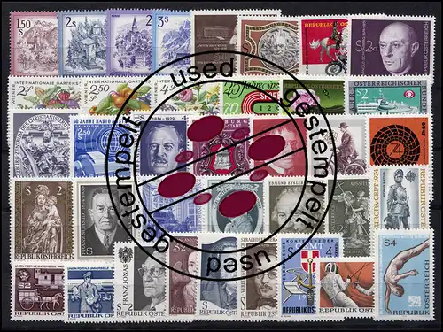 1437-1473 Autriche-Niveau 1974 complet, cacheté