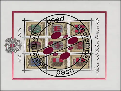 1506-1539 Österreich-Jahrgang 1976 komplett, gestempelt