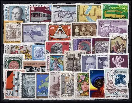 1566-1596 Österreich-Jahrgang 1978 komplett, postfrisch