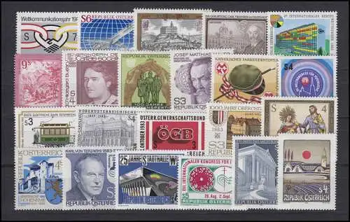 1728-1762 Autriche-Janvier 1983 complet, frais de port **