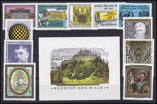 1799-1835 Autriche-Janvier 1985 complet, frais de port